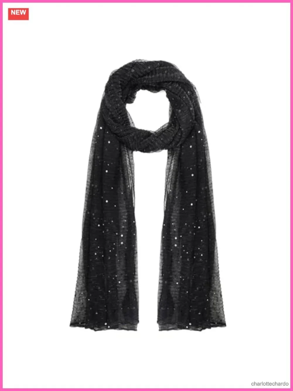 Sequin Sheer Mesh Fashion Scarf Shawl Wrap Multi-Purpose